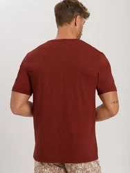 Hanro V-Shirt Living Shirts Rot/Braun/Orange/Dunkelrot