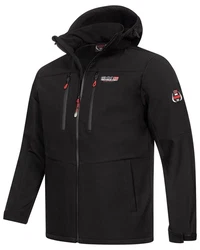 Geographical Norway Softshelljacke Herrenspring Jacke Windbreaker Regen Schwarz