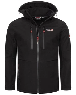 Geographical Norway Softshelljacke Herrenspring Jacke Windbreaker Regen Schwarz