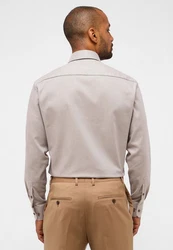 Eterna Hemd Beige/Braun/Lila