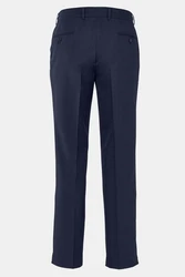Men Plus Anzughose verstellbarer Bund Bauchfit Dunkelblau/Blau