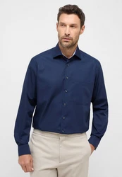 Eterna Hemd Dunkelblau/Hellblau/Blau