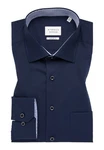 Eterna Hemd Dunkelblau/Hellblau/Blau