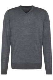 V-Ausschnitt-Pullover