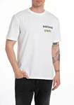 Replay Rundhalsshirt Blau/Weiß/Bordeaux/Schwarz/Creme/Khaki/Beige