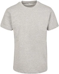 Build Your Brand Rundhalsshirt Premium Combed Jersey T-Shirt Grau/Hellgrau