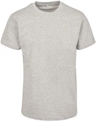 Build Your Brand Rundhalsshirt Premium Combed Jersey T-Shirt Grau/Hellgrau