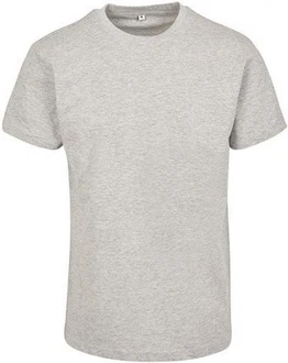 Build Your Brand Rundhalsshirt Premium Combed Jersey T-Shirt Grau/Hellgrau