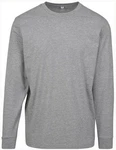 Build Your Brand Langarmshirt Herren Longsleeve Tee Grau/Hellgrau/Dunkelgrau