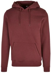 Build Your Brand Kapuzenpullover Herren Sweat Organic Hoodie Rot/Dunkelrot/Braun/Bordeaux