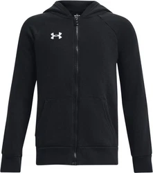 Under Armour Hoodie UA Rival Fleece Fullzip Rot/Schwarz