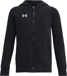 Under Armour Hoodie UA Rival Fleece Fullzip Rot/Schwarz