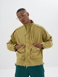 OSSY HOMER Jeansjacke Beige/Khaki/Gelb/Dunkelgrün/Grün
