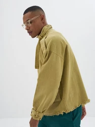 OSSY HOMER Jeansjacke Beige/Khaki/Gelb/Dunkelgrün/Grün