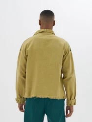 OSSY HOMER Jeansjacke Beige/Khaki/Gelb/Dunkelgrün/Grün