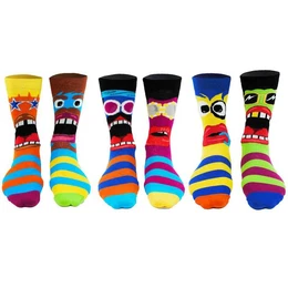 Kurzsocken Herren Socken, 6 Socken - Strumpf, Motive