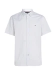 TOMMY HILFIGER Hemd NATURAL SOFT MINI PRT SHIRT Weiß/Creme/Hellblau/Grau