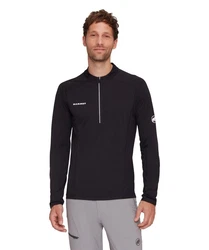 Mammut Longsleeve Aenergy FL Half Zip Schwarz/Dunkelrot/Rot
