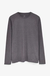 Langarmshirt Rundhalsshirt Regular Fit (1-tlg)