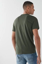 Next T-Shirt Essential V-Ausschnitt Dunkelgrün/Grün
