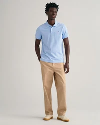 GANT Poloshirt REGULAR SHIELD hellblau