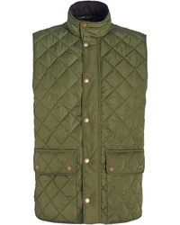 Barbour Steppweste New Lowerdale Dunkelgrün