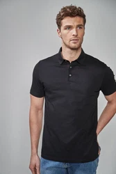 Next Poloshirt Schwarz/Dunkelgrau