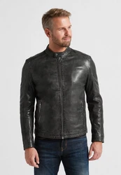 Milestone Bikerjacke Lederjacke MSLacona 