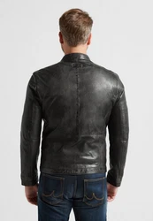 Milestone Bikerjacke Lederjacke MSLacona 