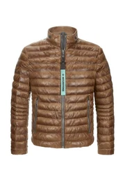 Lederjacke MSCavallino mit Logo Badge und abnehmbarem -Schlsselanhnger