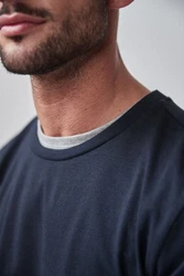 Next Langarmshirt Rundhalsshirt Slim Fit Dunkelblau