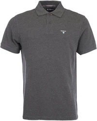 Barbour Poloshirt Polo Tartan Pique Dunkelgrau/Grau