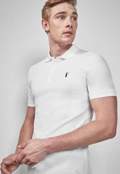 Next Poloshirt Slim Fit Piqu-Polohemd Lila/Grün/Weiß