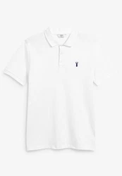 Next Poloshirt Slim Fit Piqu-Polohemd Lila/Grün/Weiß