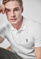 Next Poloshirt Slim Fit Piqu-Polohemd Lila/Grün/Weiß
