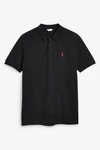 Next Poloshirt Slim Fit Piqu-Polohemd Schwarz/Rot