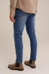 WE Fashion Slim-fit Jeans Blau