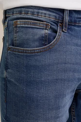 WE Fashion Slim-fit Jeans Blau
