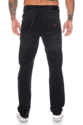 Cipo & Baxx Slim-fit-Jeans Herren Schwarz/Grün