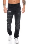 Cipo & Baxx Slim-fit-Jeans Herren Schwarz/Grün