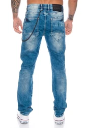 Cipo & Baxx Slim-fit-Jeans Herren Blau/Hellblau