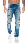 Cipo & Baxx Slim-fit-Jeans Herren Blau/Hellblau