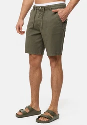 Indicode Chinoshorts Vino Dunkelgrün/Khaki