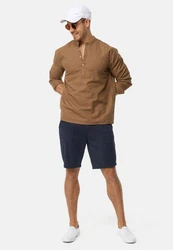 Indicode Chinoshorts Vino Dunkelblau/Blau