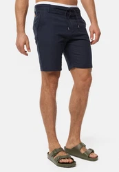 Indicode Chinoshorts INCaro Dunkelblau/Hellblau