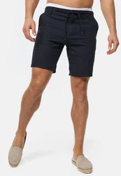 Indicode Chinoshorts INCaro Dunkelblau/Blau