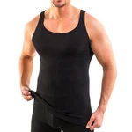 HERMKO Herren Unterhemd 16000 Schwarz/Rot