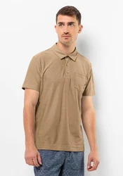 Jack Wolfskin Poloshirt TERRAL POLO Khaki/Beige/Braun
