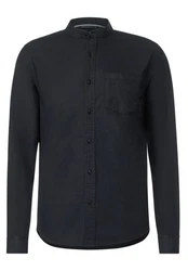 STREET ONE MEN Langarmhemd mit Stehkragen Dunkelblau/Schwarz