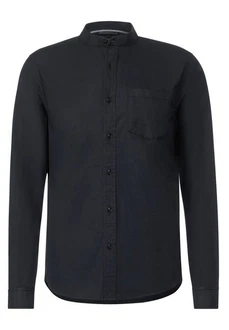 STREET ONE MEN Langarmhemd mit Stehkragen Dunkelblau/Schwarz STREET ONE MEN Langarmhemd mit Stehkragen Dunkelblau/Schwarz